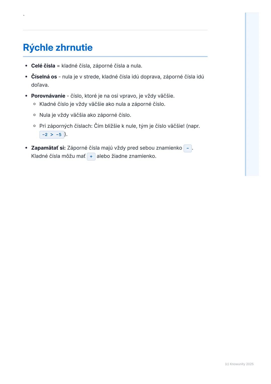 # Úvod do celých čísel
Ahoj! Dnes si píšem poznámky k celým číslam. Je to dôležitá téma, lebo celé
čísla používame každý deň, aj keď si to