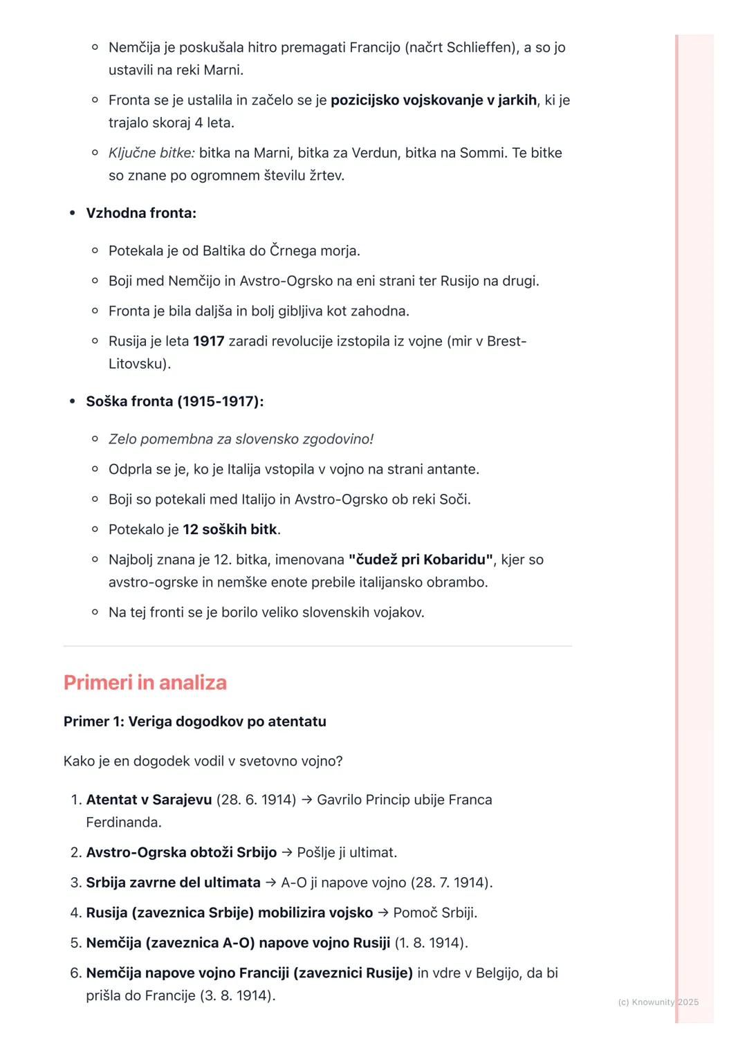 # Vzroki in potek prve svetovne
vojne
Uvod v prvo svetovno vojno
Prva svetovna vojna, imenovana tudi velika vojna, je bila prva globalna v