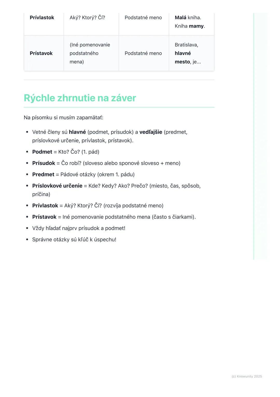 # Vetné členy a ich rozdelenie
## Úvod do vetných členov
Ahojte! Pripravujem si poznámky na písomku zo slovenčiny o vetných členoch.
Je to