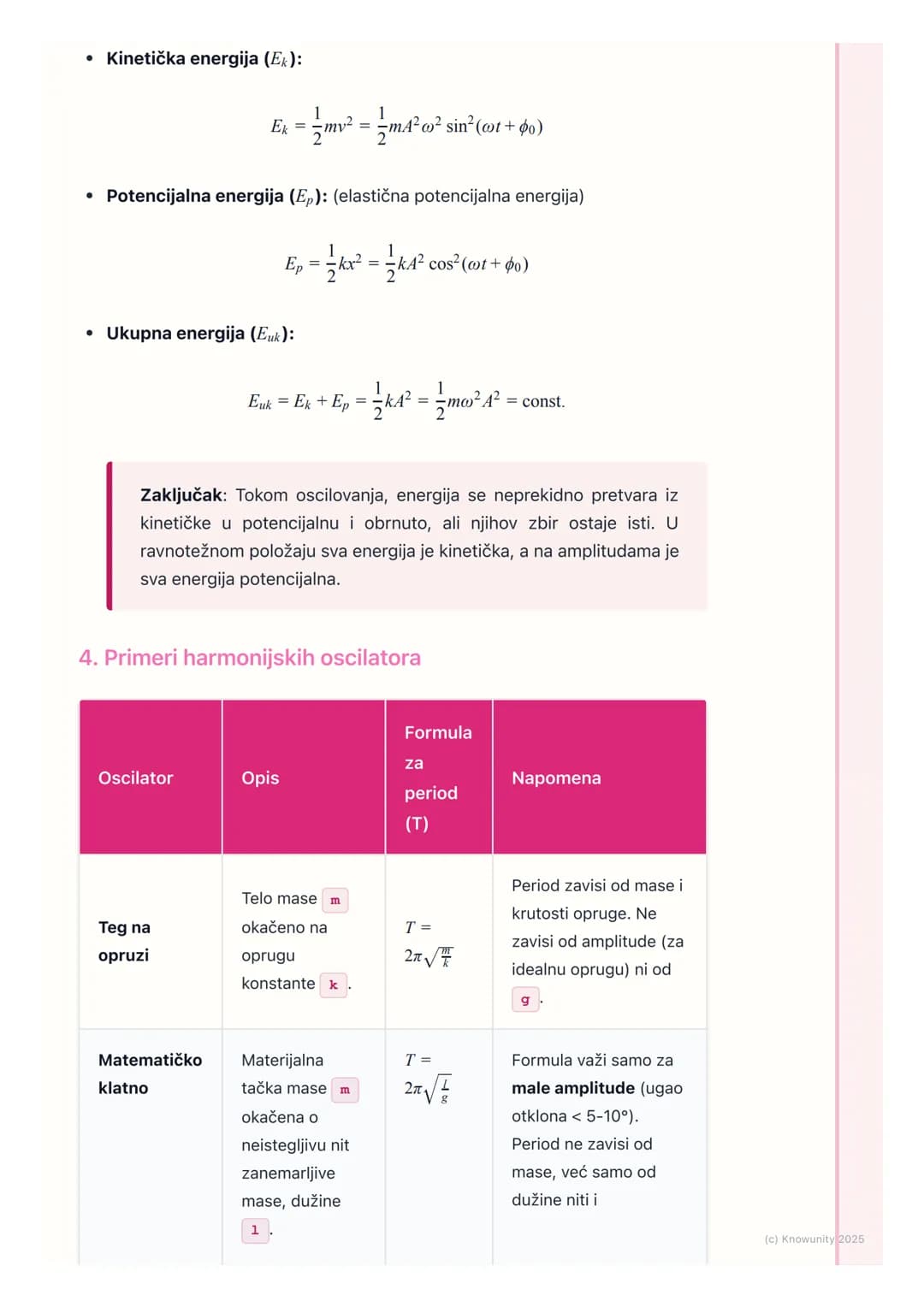 # Harmonijsko oscilovanje
Uvod u harmonijsko oscilovanje
Oscilacije su periodična kretanja tela oko ravnotežnog položaja. Harmonijsko
osci