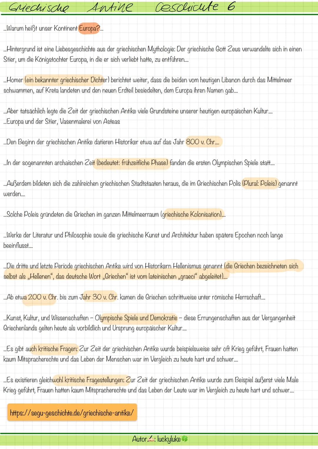 Griechische Antine Ceschichte 6
...Warum heißt unser Kontinent Europa?...
...Hintergrund ist eine Liebesgeschichte aus der griechischen My