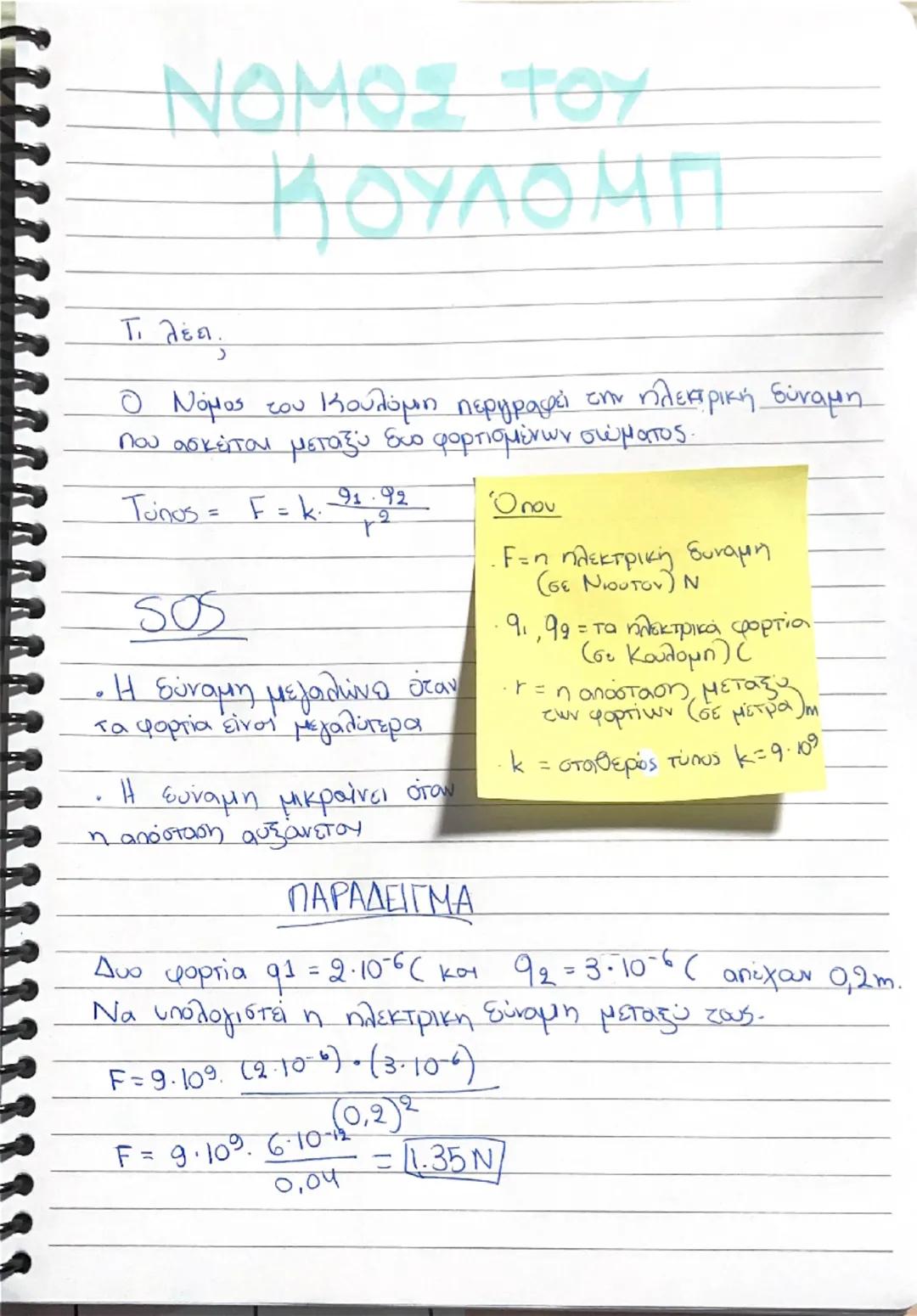 Νόμος Κουλομπ