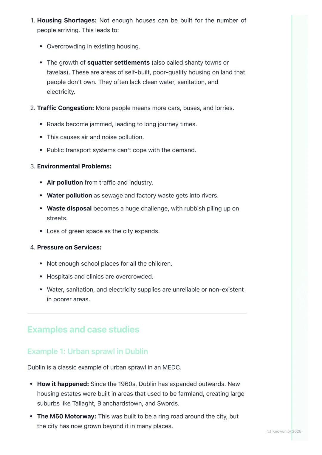 # Urban Settlement and
Urbanisation
An introduction to urban settlement
Urbanisation is the process where an increasing percentage of a co