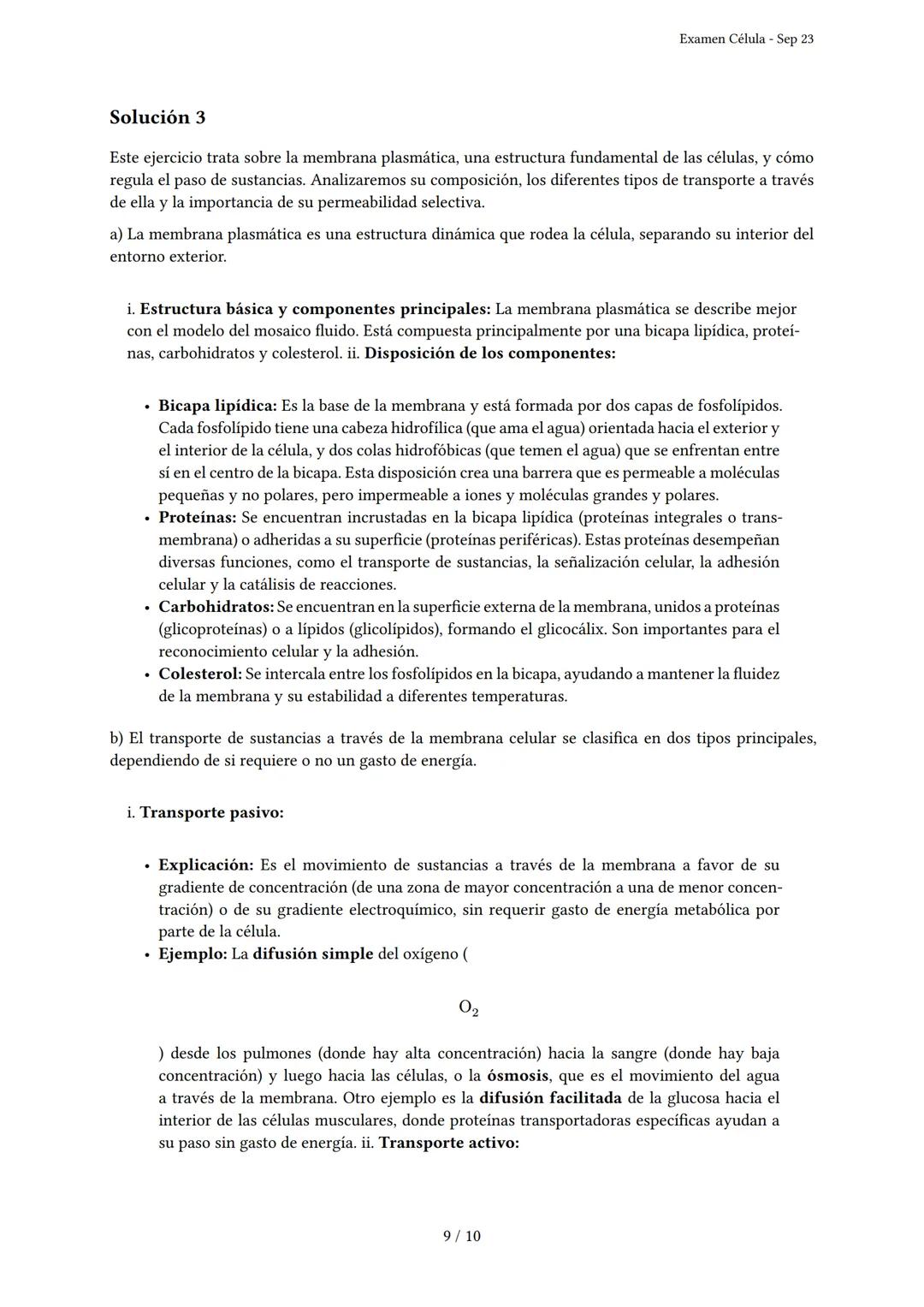 Examen Célula
Generado por Knowunity - Sep 23
Descripción: Este examen cubre la estructura, función y organización de la célula.
¡Buena s